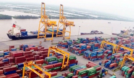Loading and unloading of cargo at the Hai Phong Port. Viet Nam's sea transport industry needs restructuring to become more competitive, officials say. (Photo: VNS)